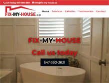 Tablet Screenshot of fix-my-house.ca